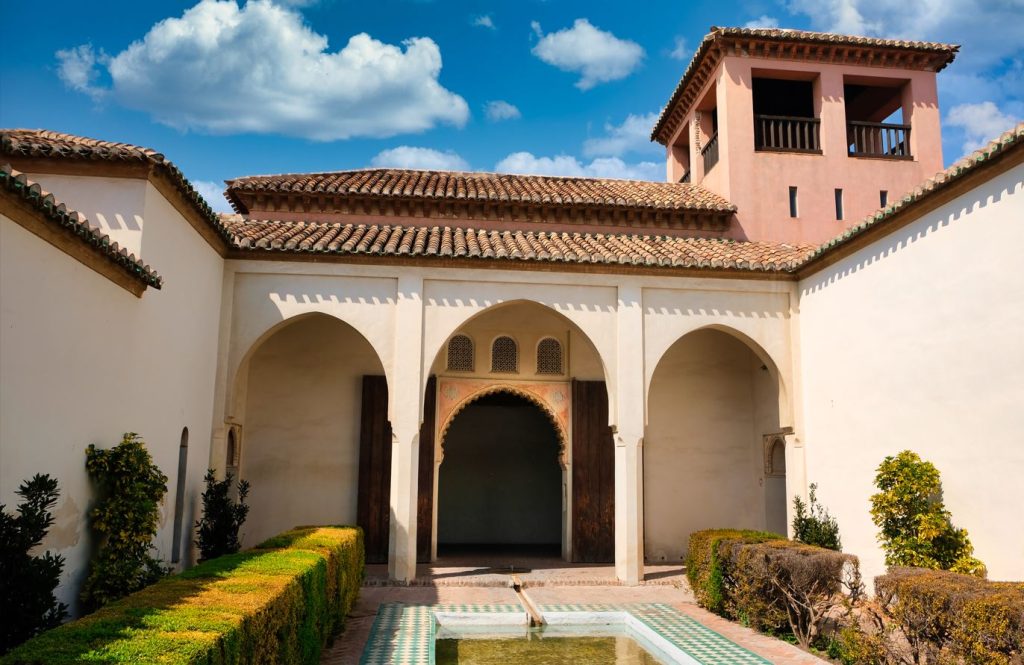 Garden of La Alcazaba Palace