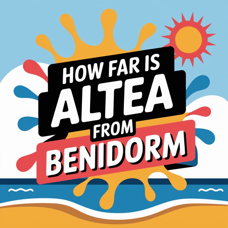 How Far Is Altea From Benidorm