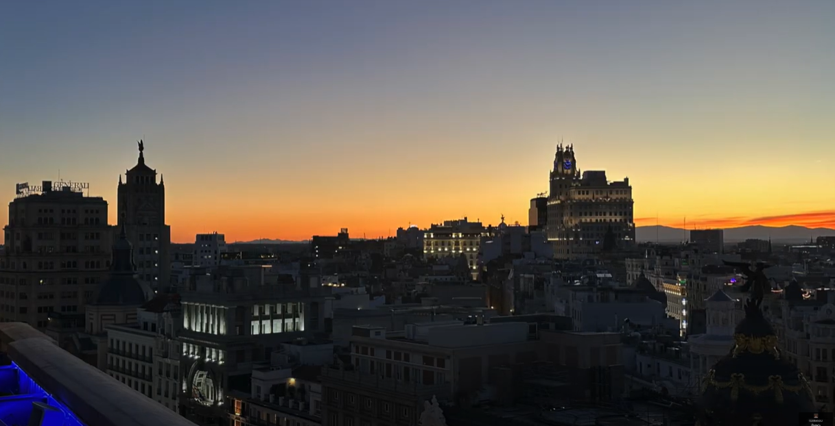 Madrid Rooftop Bars - Tartan Roof at Círculo de Bellas Artes