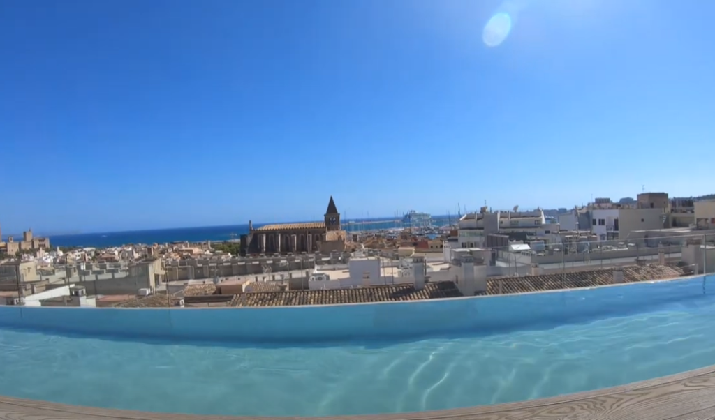 View from Palma Sky Bar at Nakar Hotel