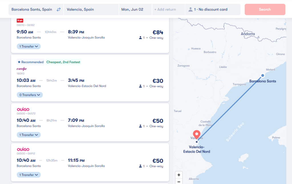 Bcn To Valencia Train: Sun, Sea, and Rail Speed 3 bcn to valencia train going to Valencia-Estacio Del Nord