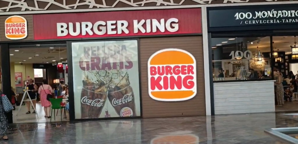 100 Montaditos and Burger King at GranVia Alicante