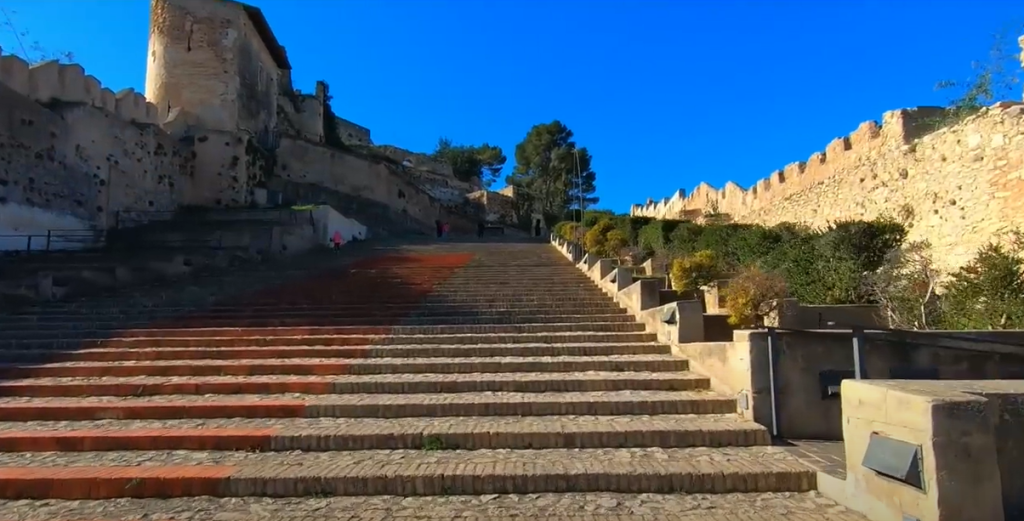 Visiting Xàtiva Spain: Castles, Conquests & History 10 Castillo de Xàtiva steps