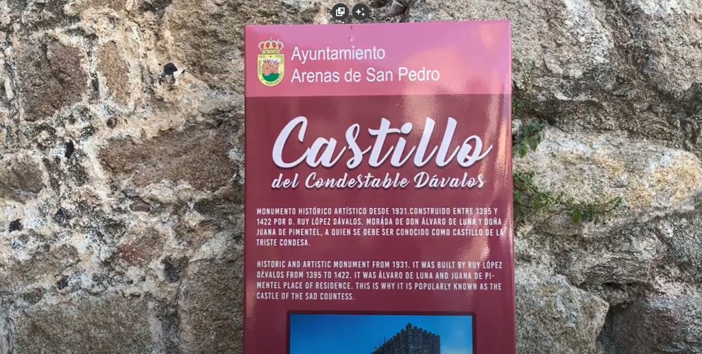 Castillo de Arenas de San Pedro: The Castle of the Sad Countess 2 Castle of Don Álvaro de Luna or Castle of the Sad Countess