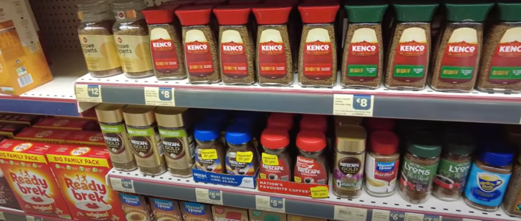 The Great British Overseas Supermarket Experience 2 Coffee prices