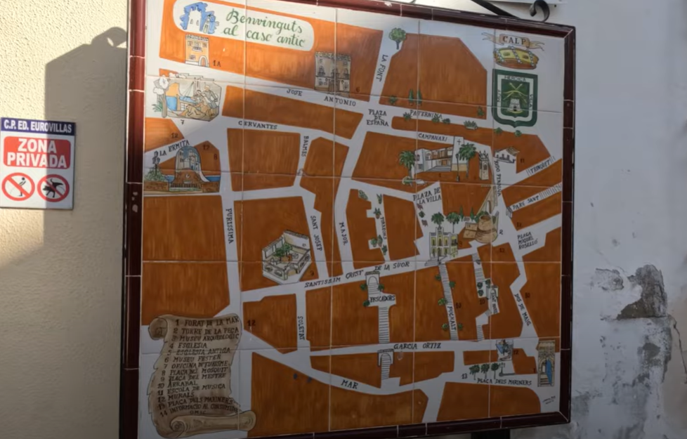 Getting around Calpe Old Town Spain