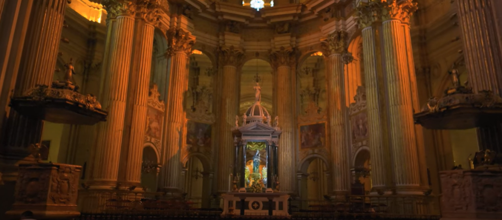 Inside Malaga Cathedral 