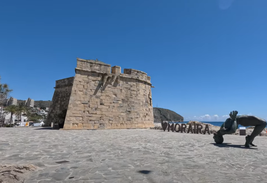 Moraira Castle and sculpture