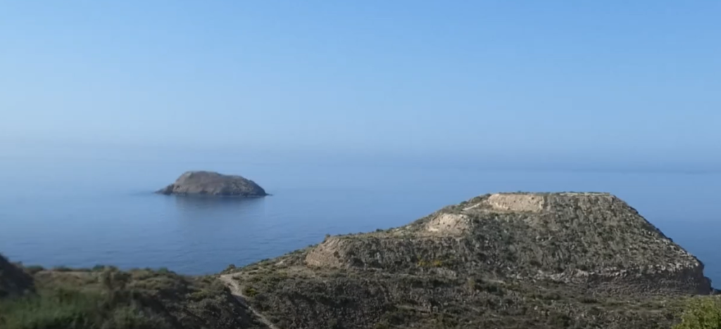 view out to sea from San Juan de los Terreros Castle