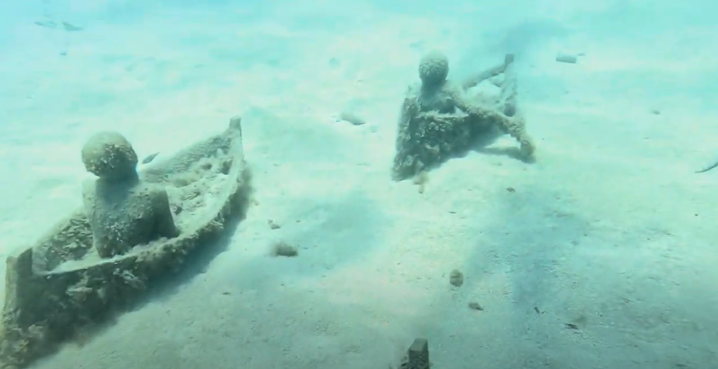 At the Museo Atlántico Underwater Museum Lanzarote
