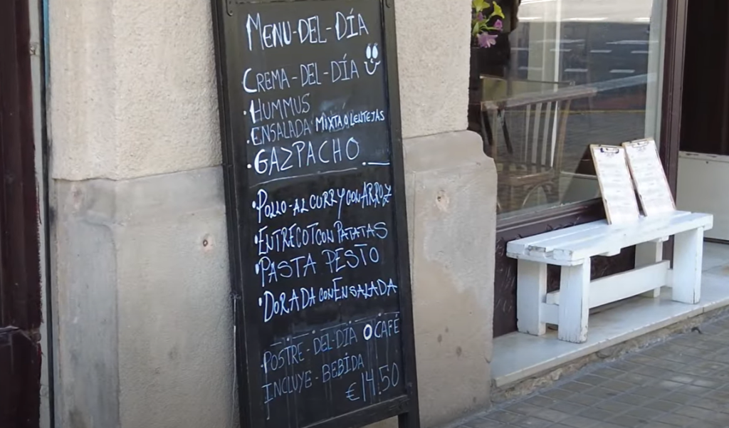 Barcelona menu el dia