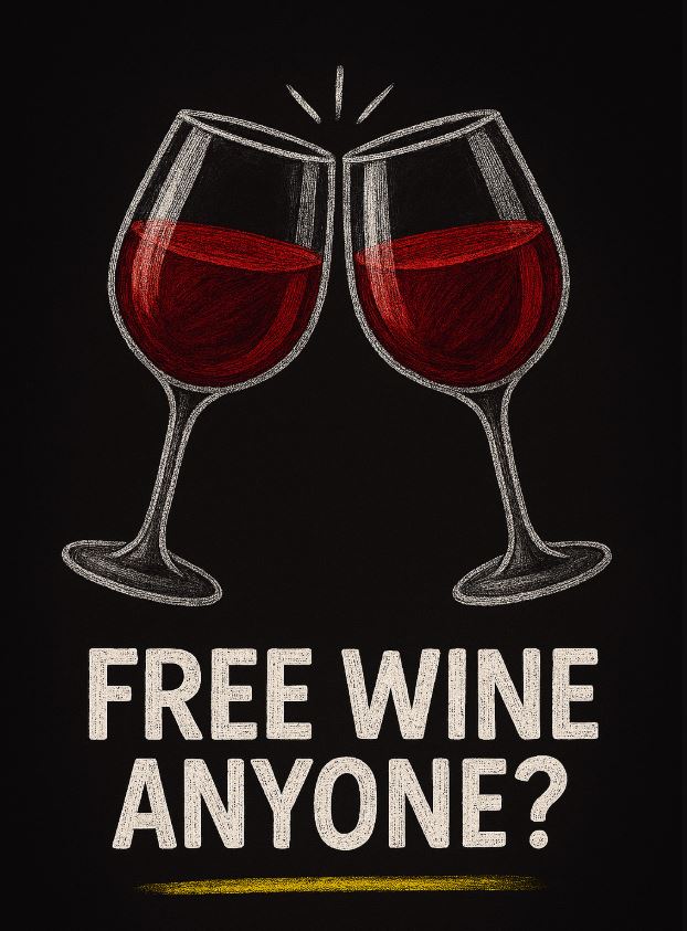 Free Wine Anyone - Purely For Research 2 Free Wine For Your Time