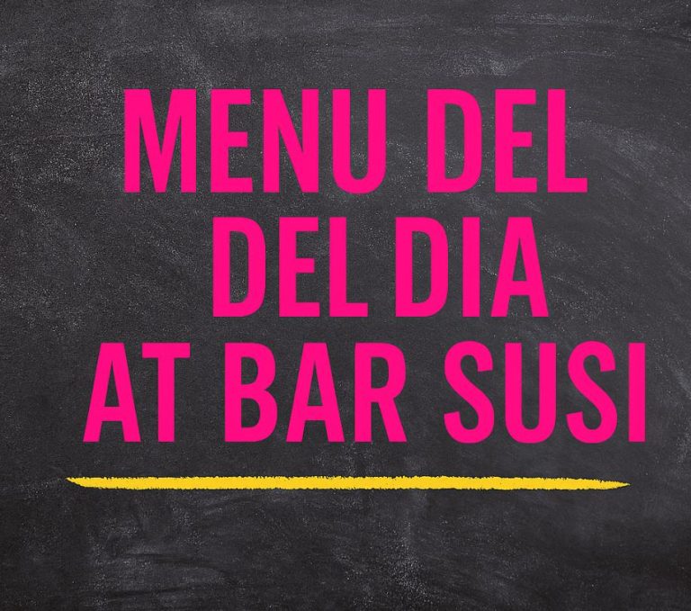 Menu Del Dia At Bar Susi Catral