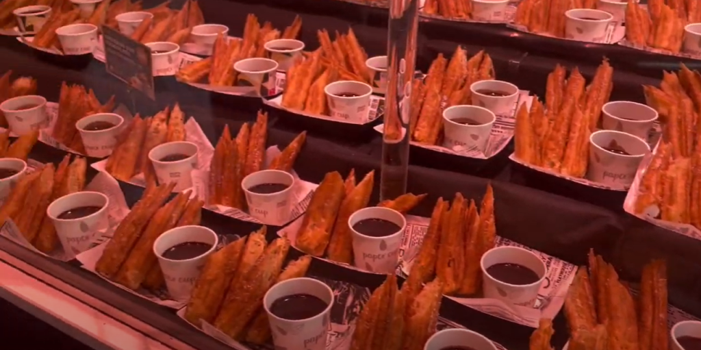 Mercat De la Boqueria churros and chocolate