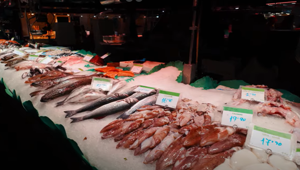 Mercat de la Boqueria, fresh fish