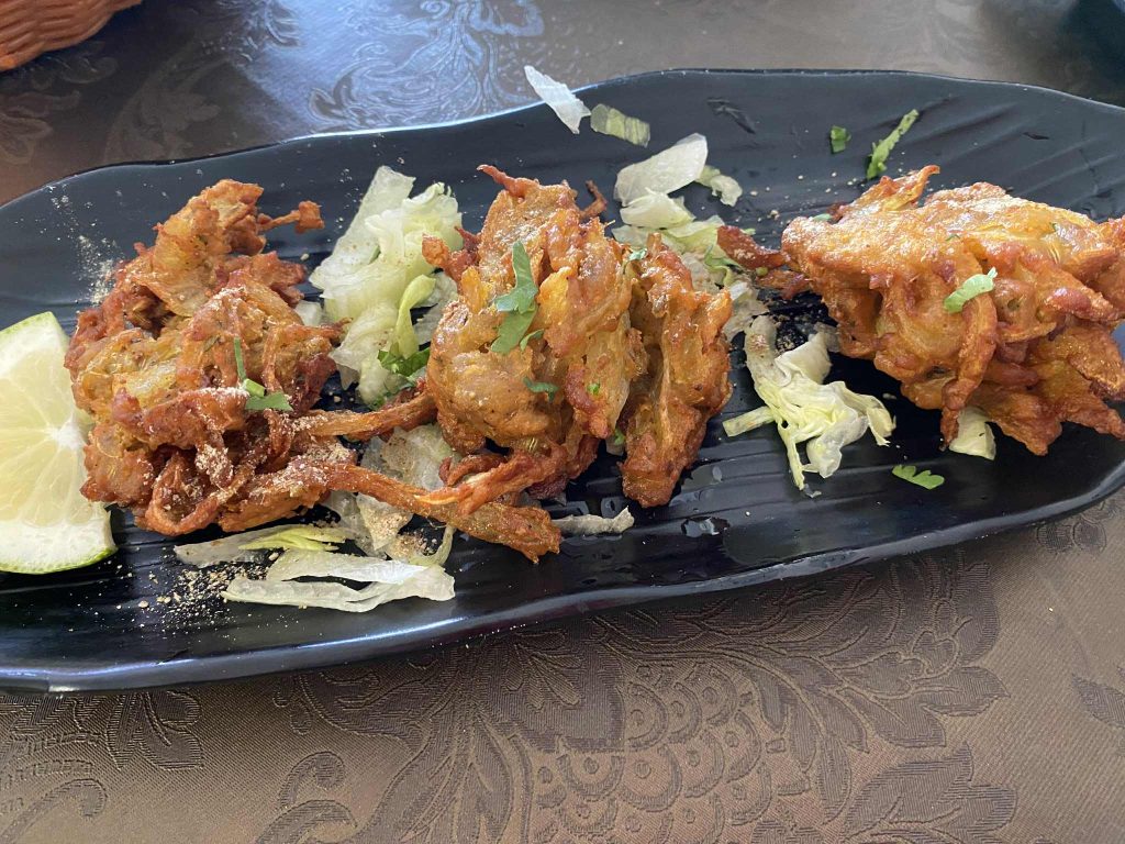 Indian At El Nido Restaurant 4 Onion Bhajis