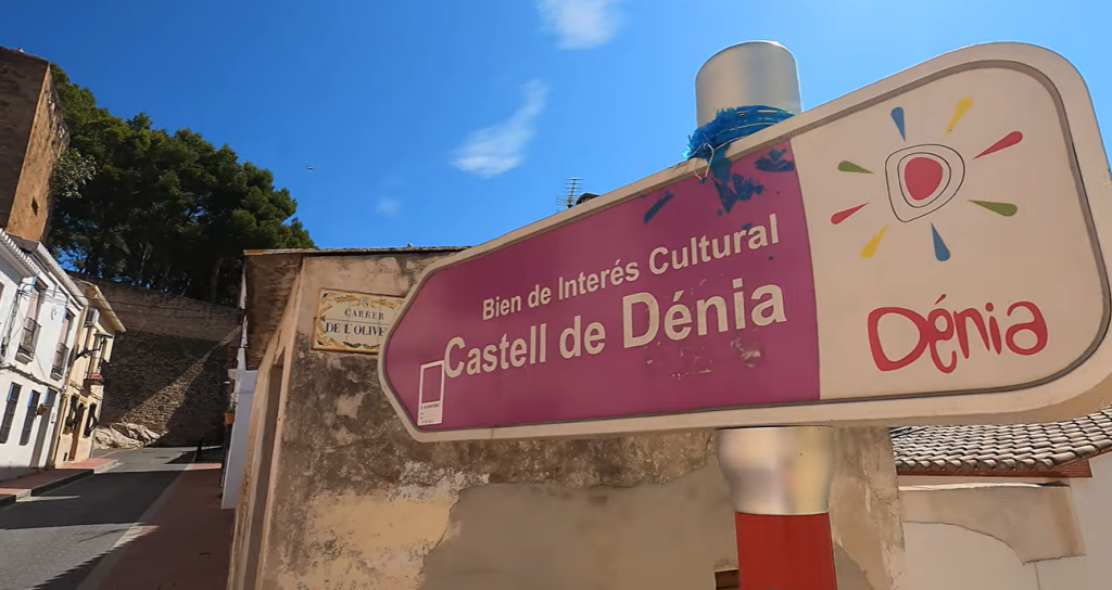 Things To Do In Denia Spain: Castles, Coves and More 2 Denia Castle sign