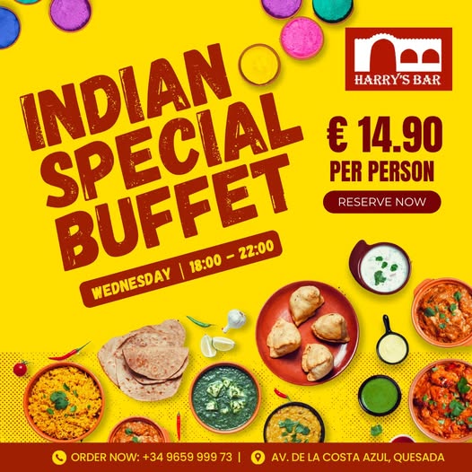 Harrys Bar Quesada Curry Evening