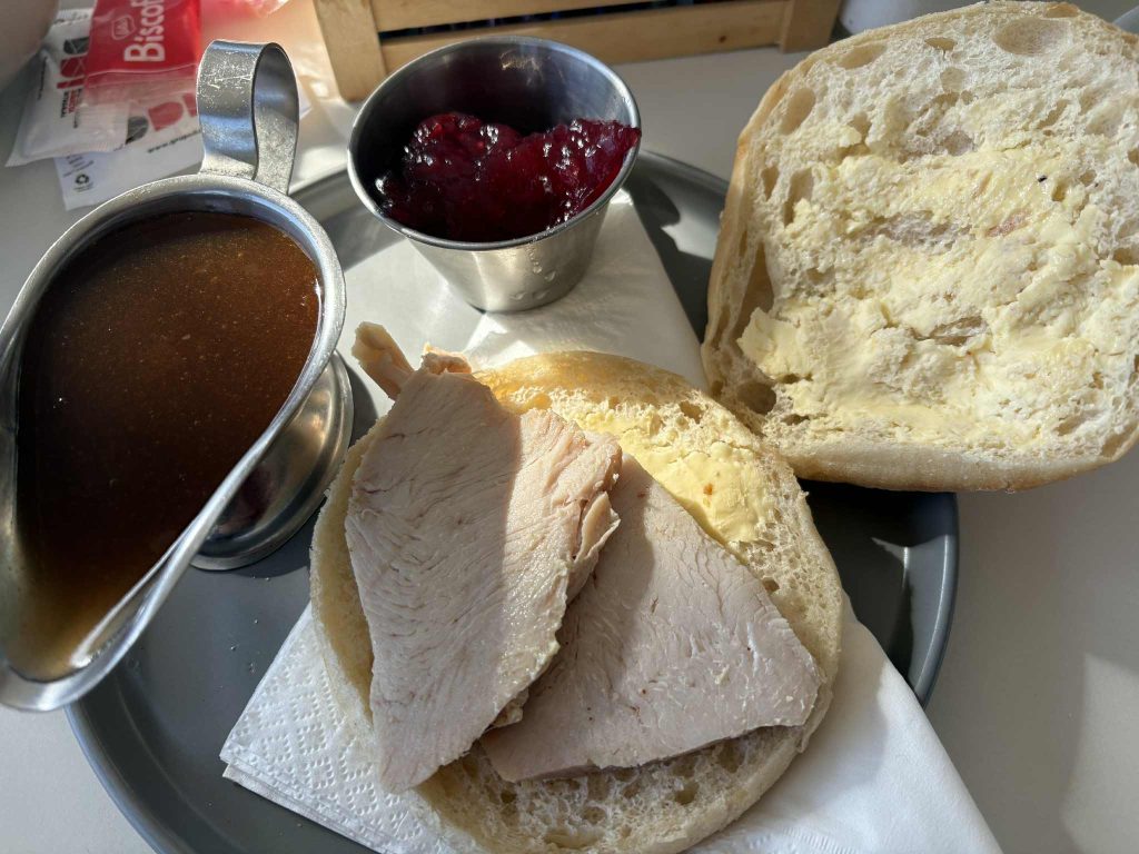 turkey roll at the Orange Bar