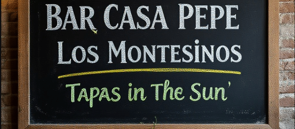 Bar Casa Pepe Los Montesinos Tapas In The Sun