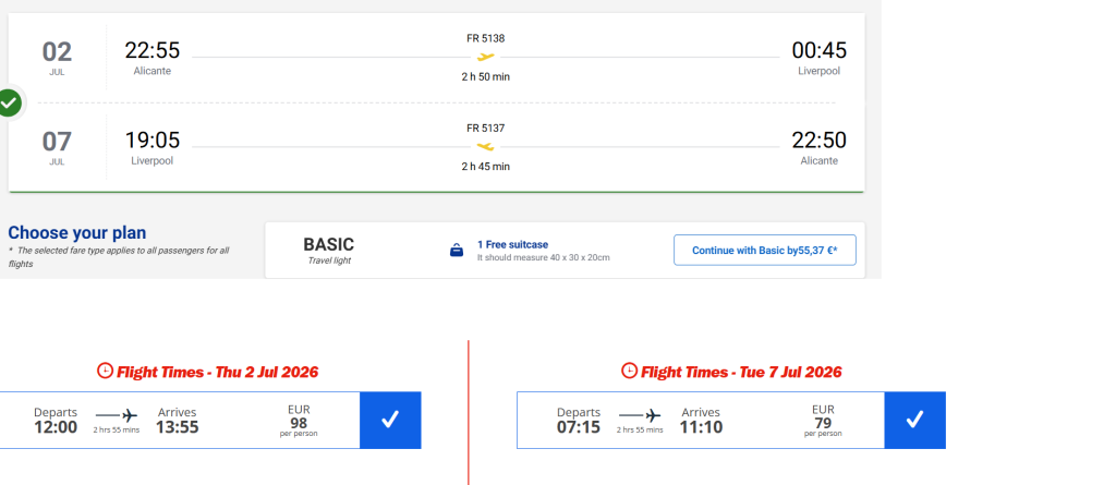 Ryanair vs Jet2: Choosing Between Financial Survival And Emotional Stability 2 €117.92 cheaper, Ryanair vs Jet2