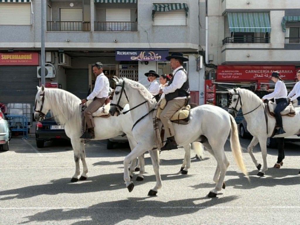 horses at Cafeteria Heladeria La Ibense