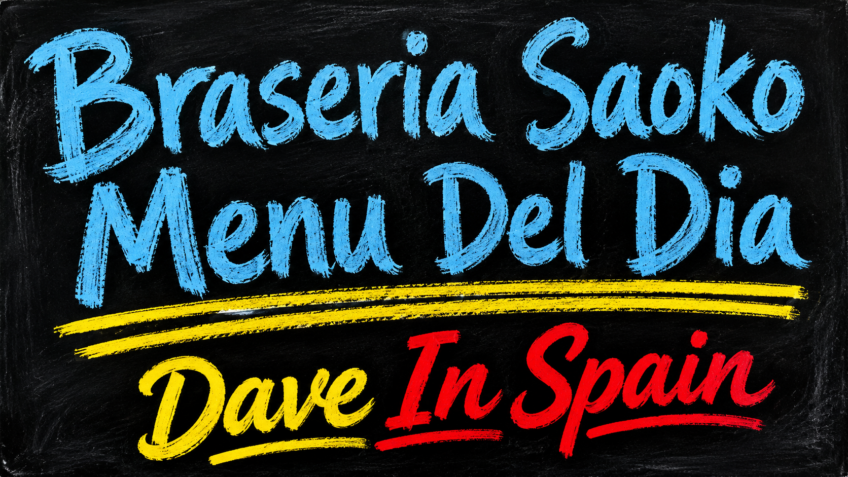 Braseria Saoko Menu Del Dia