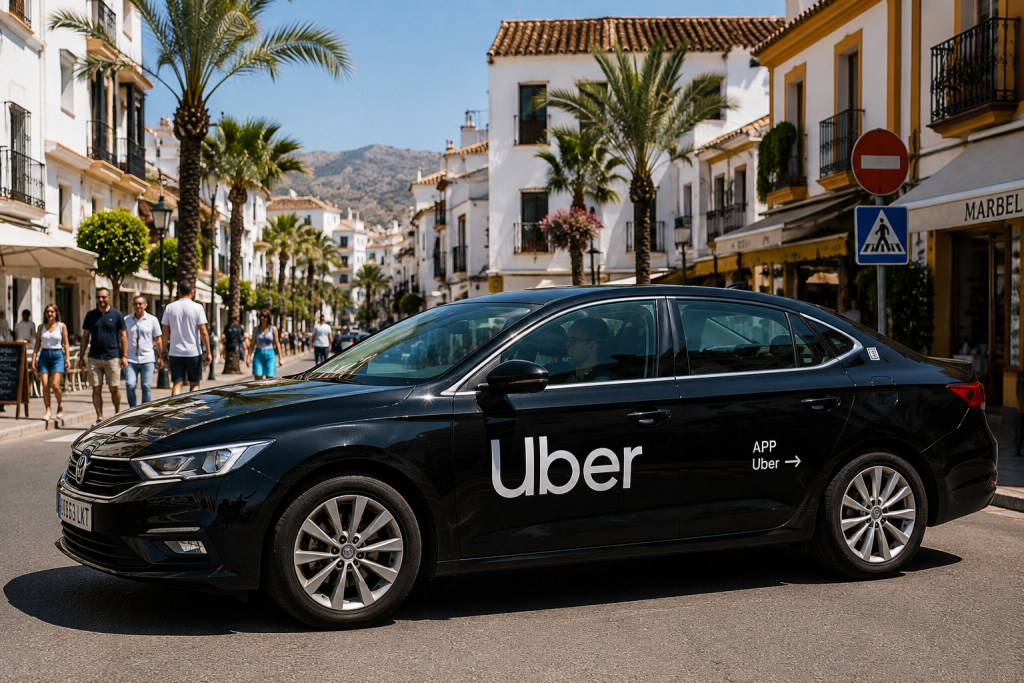 using uber in Spain