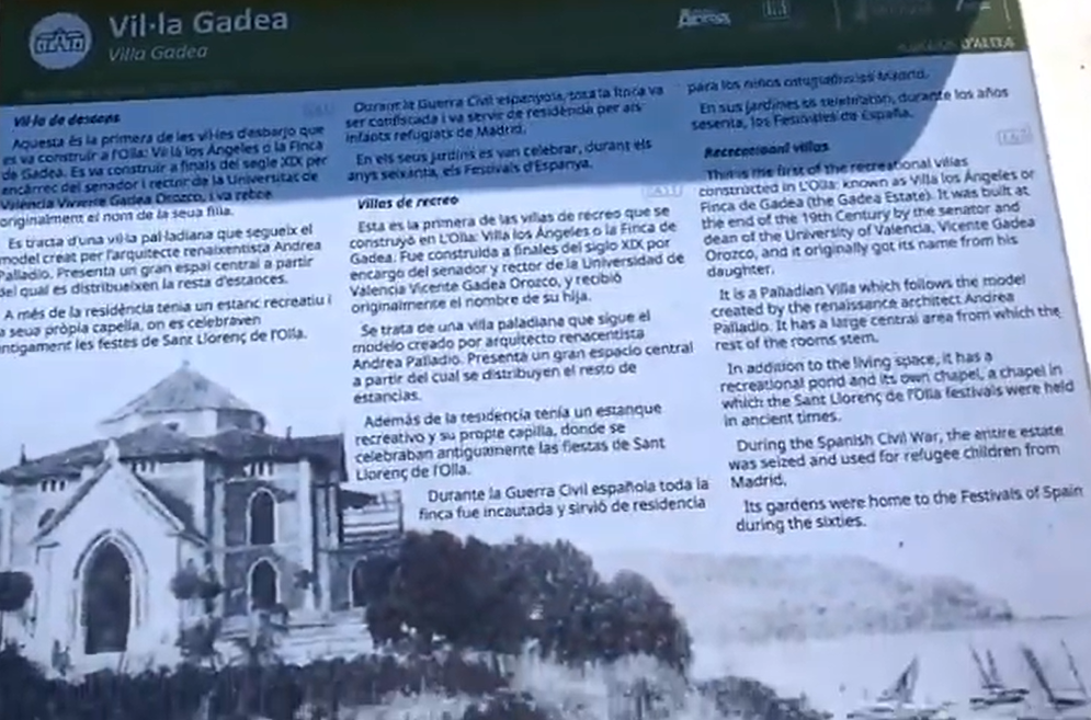 Villa Gadea near Altea. the history