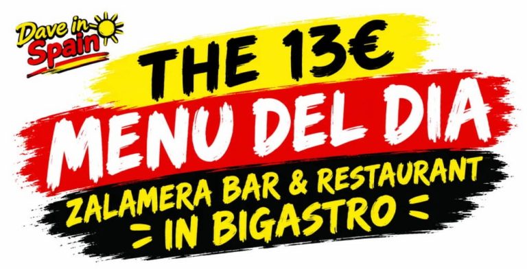 Zalamera Bar and Restaurant in Bigastro, 13 euro menú del día